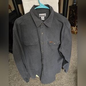 Carhartt Charcoal Long Sleeve Shirt,  Heavy Cotton